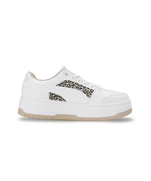 PUMA（プーマ）の「PUMA プーマ ウィメンズ リバウンド フェム ロウ レオ スニーカー（スニーカー・レディース・オフホワイト・23.5cm/22.5cm/26.0cm/25.0cm/24.0cm/23.0cm/25.5cm/24.5cm/22.0cm）」の2枚目の写真