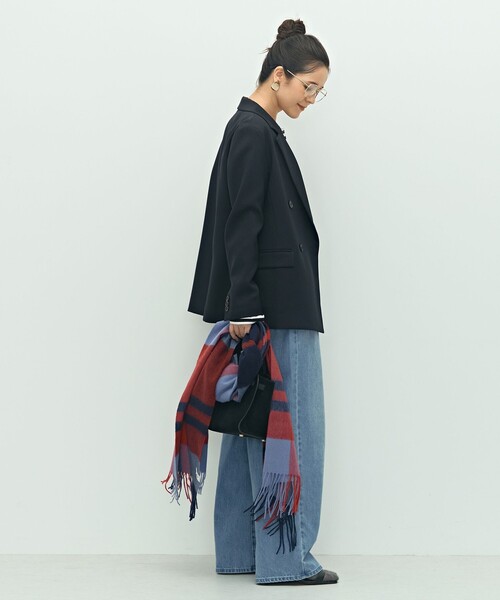 NOLLEY’S(ノーリーズ)の「《セットアップ対応》ウォッシャブルウール調ストレッチダブルジャケット(テーラードジャケット・レディース・ネイビー/ベージュ/ブラウン・40/38/36/34)」の20枚目の写真
