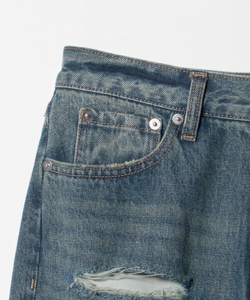 ATTISESSION＞スリム ストレート デニム パンツ（その他パンツ