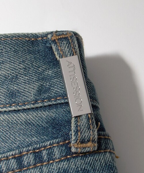 ATTISESSION＞スリム ストレート デニム パンツ（その他パンツ