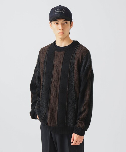 BEAMS HEART（ビームスハート）の「アソート レトロ クルーネック ニット（ニット/セーター・メンズ・ブラック/ベージュ/ブラウン・LARGE/MEDIUM/SMALL）」の22枚目の写真