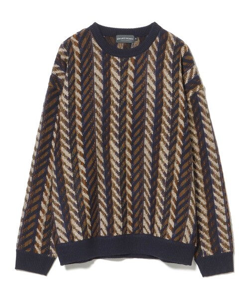 BEAMS HEART（ビームスハート）の「アソート レトロ クルーネック ニット（ニット/セーター・メンズ・ブラック/ベージュ/ブラウン・LARGE/MEDIUM/SMALL）」の19枚目の写真
