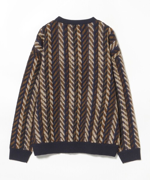 BEAMS HEART（ビームスハート）の「アソート レトロ クルーネック ニット（ニット/セーター・メンズ・ブラック/ベージュ/ブラウン・LARGE/MEDIUM/SMALL）」の10枚目の写真