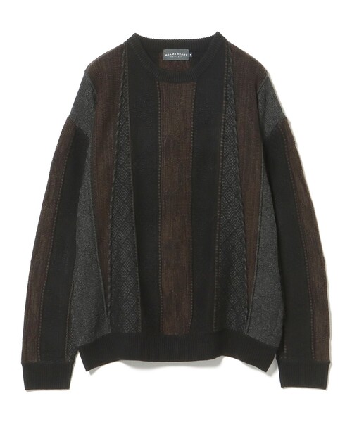 BEAMS HEART（ビームスハート）の「アソート レトロ クルーネック ニット（ニット/セーター・メンズ・ブラック/ベージュ/ブラウン・LARGE/MEDIUM/SMALL）」の12枚目の写真