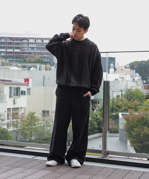 BEAMS HEART（ビームスハート）の「アソート レトロ クルーネック ニット（ニット/セーター・メンズ・ブラック/ベージュ/ブラウン・LARGE/MEDIUM/SMALL）」の5枚目の写真