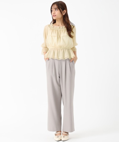 MISCH MASCH(ミッシュマッシュ)の「フリルラメシアーブラウス(シャツ/ブラウス・レディース・ブラウン/ラベンダー/アイボリー・フリ-)」の16枚目の写真