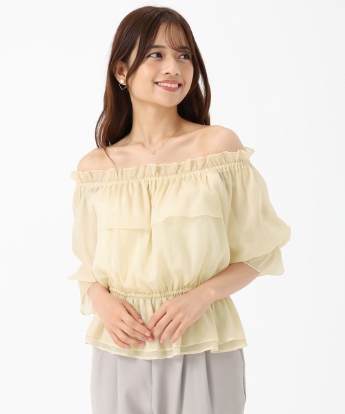 MISCH MASCH(ミッシュマッシュ)の「フリルラメシアーブラウス(シャツ/ブラウス・レディース・ブラウン/ラベンダー/アイボリー・フリ-)」の20枚目の写真