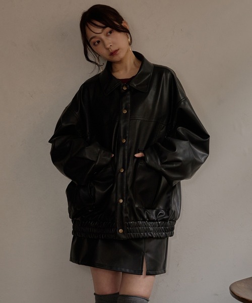 mideal over design blouson オーバーデザインブルゾン over design blouson / オーバーデザインブルゾン（ブルゾン）｜mideal