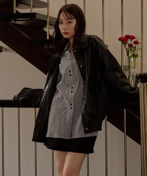 over design blouson / オーバーデザインブルゾン（ブルゾン）｜mideal