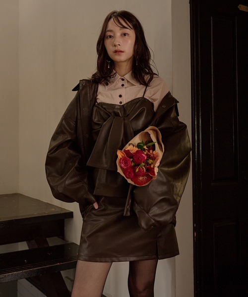 over design blouson / オーバーデザインブルゾン（ブルゾン）｜mideal