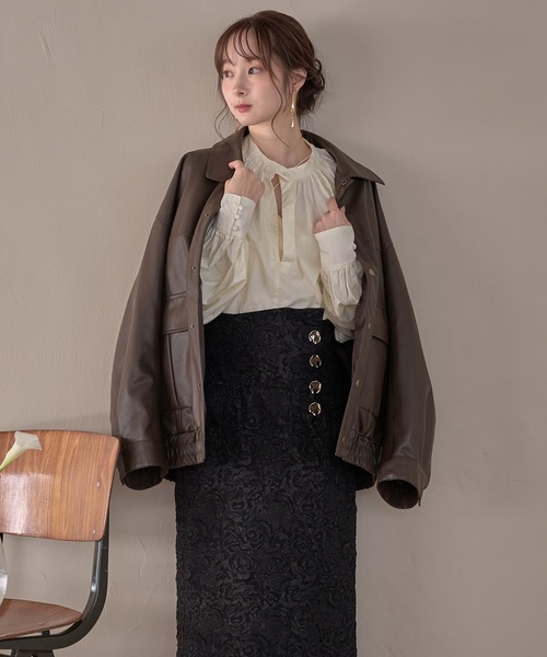 over design blouson / オーバーデザインブルゾン（ブルゾン）｜mideal