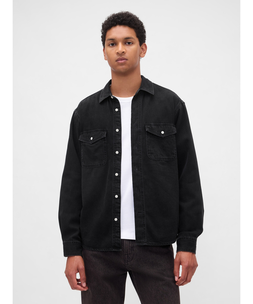 ウルトラソフトデニム リラックスシャツ（シャツ/ブラウス）｜GAP