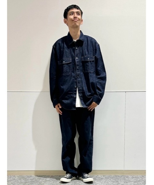 GAP（ギャップ）の「ウルトラソフトデニム リラックスシャツ（シャツ/ブラウス・メンズ・ブラック/カーキ/レッド系その他/インディゴブルー・XS/S/M/L/XL）」の21枚目の写真