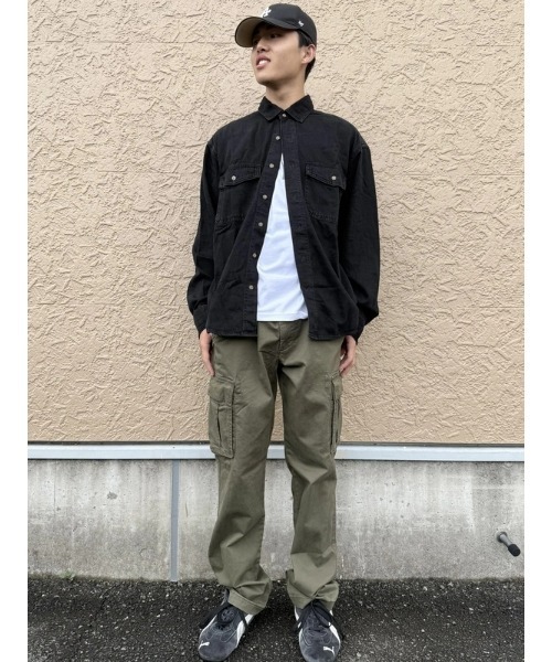 GAP（ギャップ）の「ウルトラソフトデニム リラックスシャツ（シャツ/ブラウス・メンズ・ブラック/カーキ/レッド系その他/インディゴブルー・XS/S/M/L/XL）」の22枚目の写真