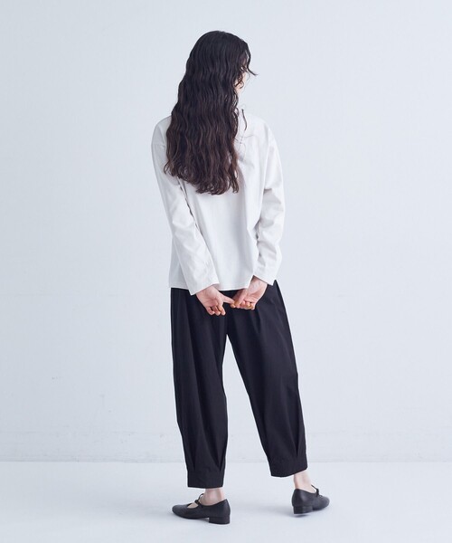 conges payes ADIEU TRISTESSE（コンジェ ペイエ アデュートリステス）の「ichiro yamaguchi.ロングＴシャツ（Tシャツ/カットソー・レディース・ライトグレー/ブルーグレー・FREE）」の8枚目の写真