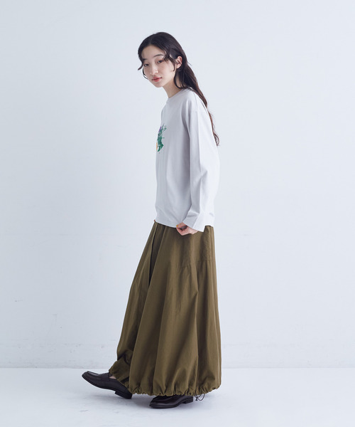 conges payes ADIEU TRISTESSE（コンジェ ペイエ アデュートリステス）の「ichiro yamaguchi.ロングＴシャツ（Tシャツ/カットソー・レディース・ライトグレー/ブルーグレー・FREE）」の14枚目の写真