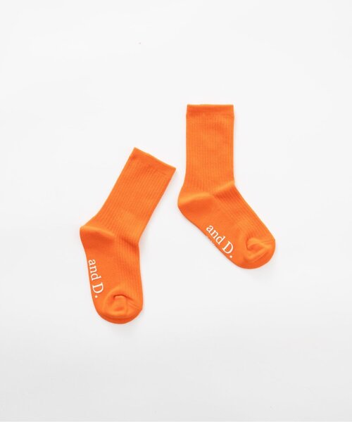 and D. petit main（アンドディープティマイン）の「【365D.】デイリーカラーソックス/靴下（ソックス/靴下・キッズ・ブルー/ダークグリーン/チェリーピンク/ブラック/エメラルド/オレンジ系/ピンク・L/S/M）」の7枚目の写真