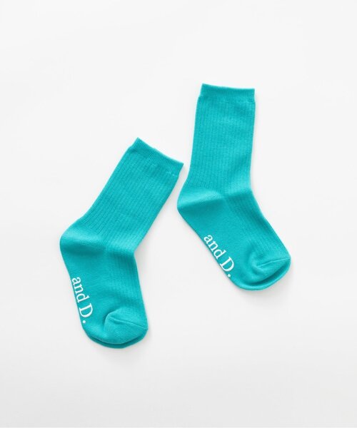and D. petit main（アンドディープティマイン）の「【365D.】デイリーカラーソックス/靴下（ソックス/靴下・キッズ・ブルー/ダークグリーン/チェリーピンク/ブラック/エメラルド/オレンジ系/ピンク・L/S/M）」の4枚目の写真