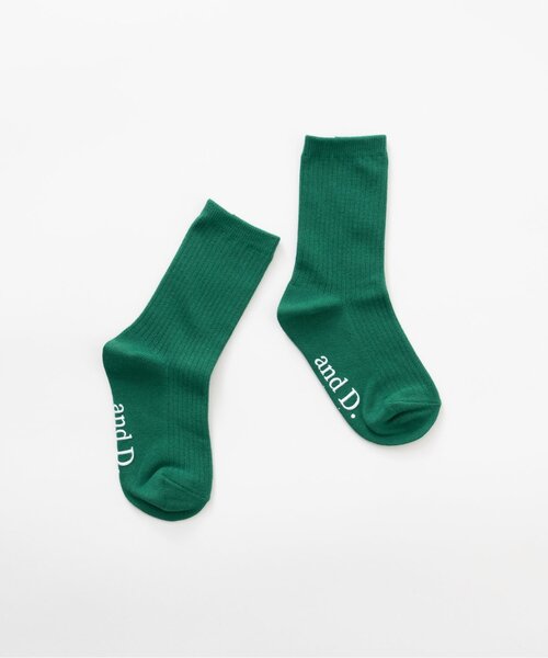 and D. petit main（アンドディープティマイン）の「【365D.】デイリーカラーソックス/靴下（ソックス/靴下・キッズ・ブルー/ダークグリーン/チェリーピンク/ブラック/エメラルド/オレンジ系/ピンク・L/S/M）」の3枚目の写真