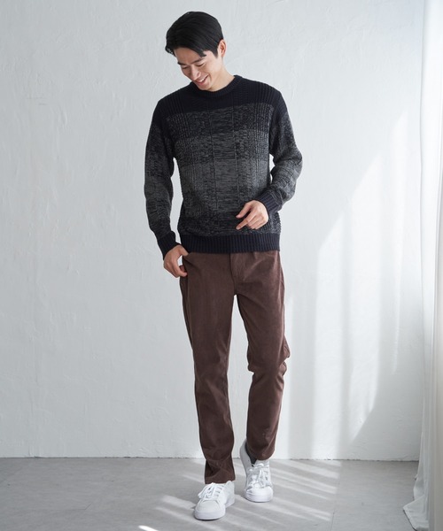 ikka(イッカ)の「メランジグラデーションニット(ニット/セーター・メンズ・ブラック/ネイビー/グレー・XL/L/M/S)」の11枚目の写真