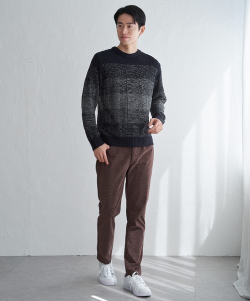 ikka(イッカ)の「メランジグラデーションニット(ニット/セーター・メンズ・ブラック/ネイビー/グレー・XL/L/M/S)」の12枚目の写真
