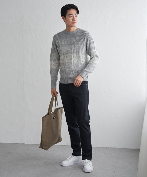 ikka(イッカ)の「メランジグラデーションニット(ニット/セーター・メンズ・ブラック/ネイビー/グレー・XL/L/M/S)」の21枚目の写真