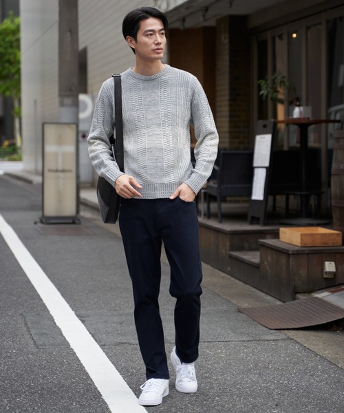 ikka(イッカ)の「メランジグラデーションニット(ニット/セーター・メンズ・ブラック/ネイビー/グレー・XL/L/M/S)」の17枚目の写真