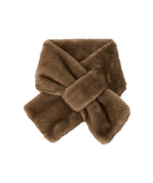 FRAY I.D(フレイアイディー)の「ファーティペット(ストール/ショール・レディース・ブラウン/アイボリー・F)」の9枚目の写真