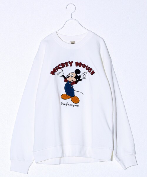 セール】【ミッキー＆ベイマックス】UNISEX サガラ刺繍 裏起毛