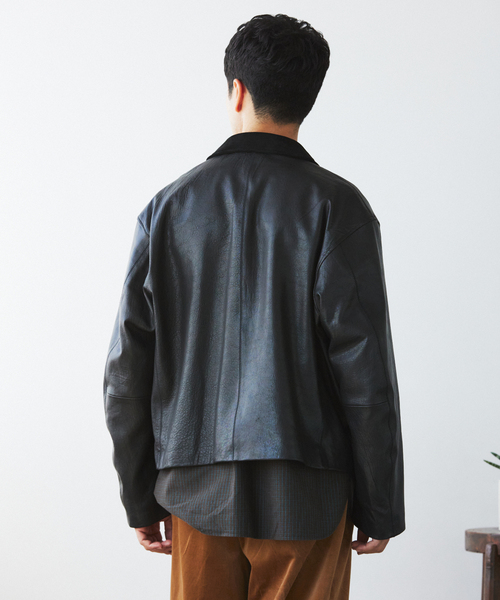 LA BOUCLE (ラブークル) LAMB LEATHER FLIGHT ジャケット（ライダース