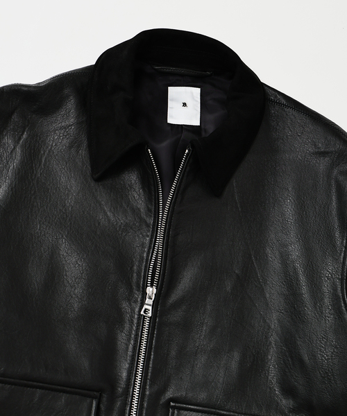 LA BOUCLE (ラブークル) LAMB LEATHER FLIGHT ジャケット（ライダース