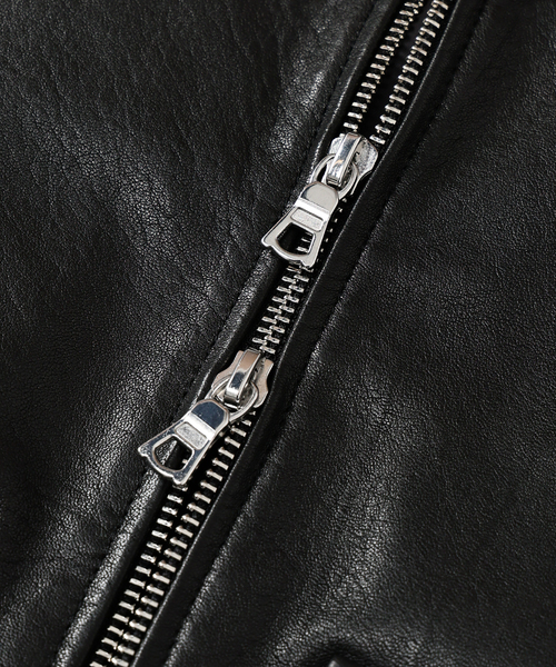 LA BOUCLE (ラブークル) LAMB LEATHER FLIGHT ジャケット（ライダース