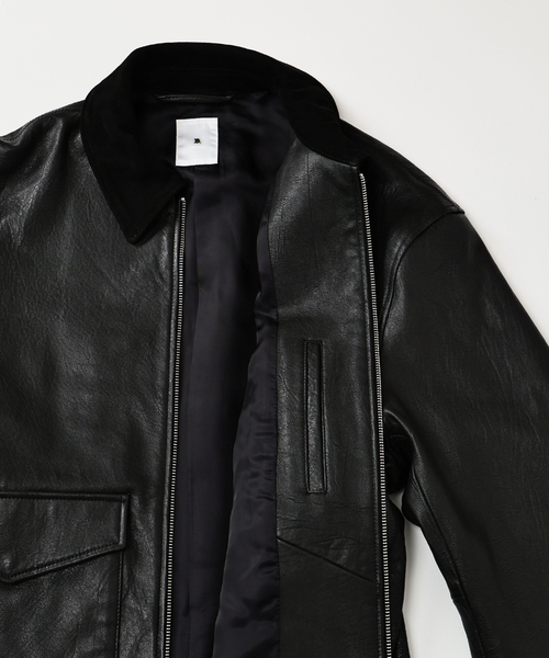 LA BOUCLE (ラブークル) LAMB LEATHER FLIGHT ジャケット（ライダース