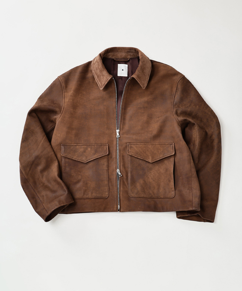 LA BOUCLE (ラブークル) LAMB LEATHER FLIGHT ジャケット（ライダース
