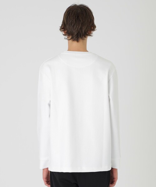 BLACK lab.】エンボスシャドーチェックカットソー（Tシャツ/カットソー