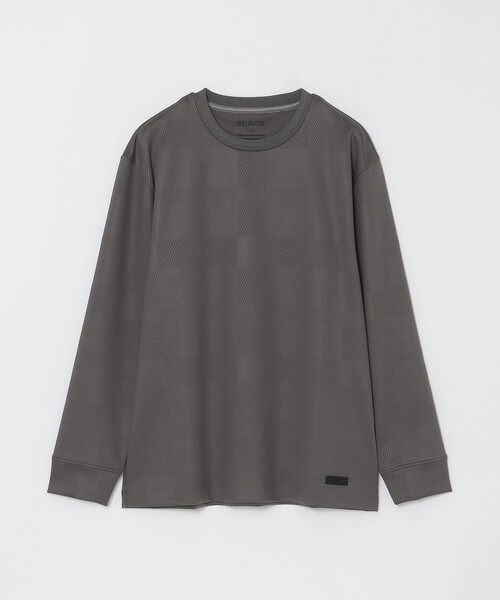 BLACK lab.】エンボスシャドーチェックカットソー（Tシャツ/カットソー