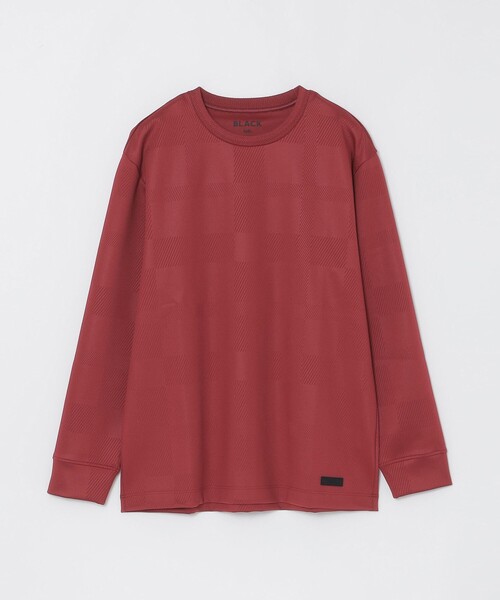 BLACK lab.】エンボスシャドーチェックカットソー（Tシャツ/カットソー