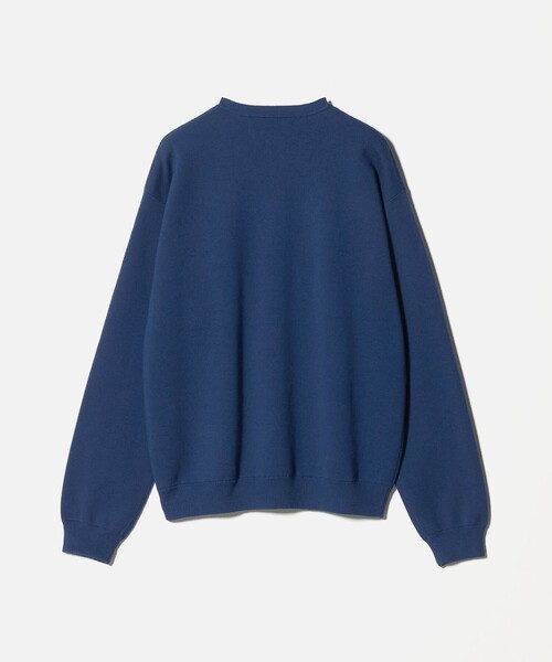 6(ROKU)＞コットンウール ミラノリブ クルーネック プルオーバーニット