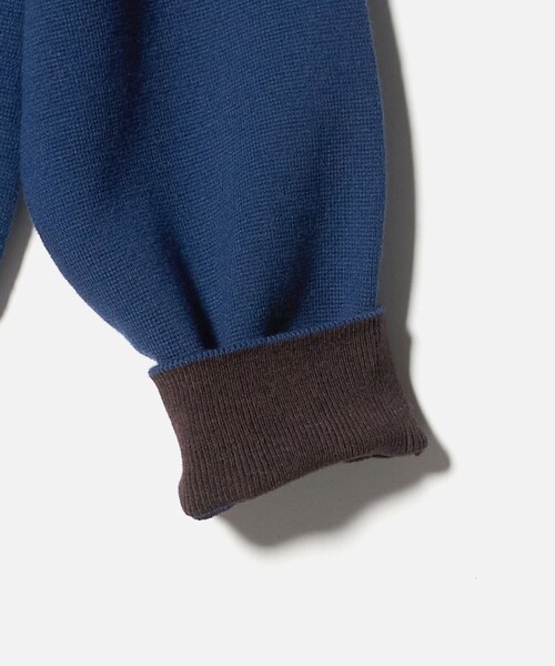 6（ロク）の「＜6(ROKU)＞コットンウール ミラノリブ クルーネック プルオーバーニット（ニット/セーター・レディース・コバルトブルー/ダークグレー/ダークブラウン・FREE）」の20枚目の写真