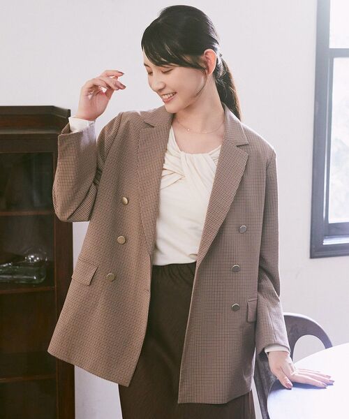 earth music&ecology（アースミュージックアンドエコロジー）の「【2025AW】リボンライクドレーププルオーバー（Tシャツ/カットソー・レディース・ブラウン/ブラック/アイボリー・FREE）」の18枚目の写真