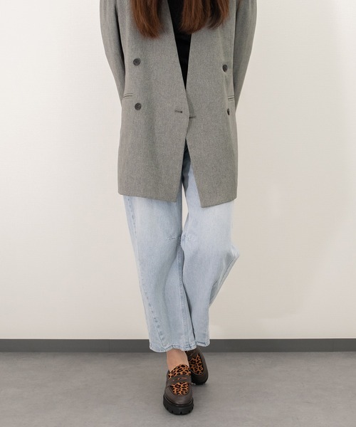 inter-chaussures（インターショシュール）の「【INTER-CHAUSSURES】ラウンドトウタンクソールローファー(I51634)（ローファー・レディース・ブラウン系その他/ブラック・37）」の8枚目の写真