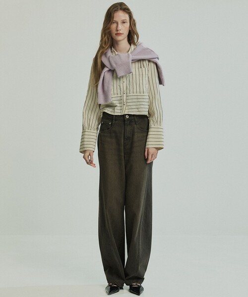 PUBLIC TOKYO（パブリックトウキョウ）の「FOXコンフォートクルーネックニット（ニット/セーター・レディース・ラベンダー/モカ/ライトグレー・FREE）」の20枚目の写真