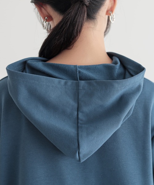 n'OrLABEL（ノアールレーベル）の「『ミニ裏毛コクーンパーカー』（パーカー・レディース・グレー/ブルー/ブラック・FREE）」の14枚目の写真