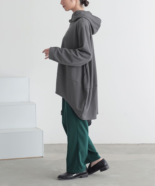 n'OrLABEL（ノアールレーベル）の「『ミニ裏毛コクーンパーカー』（パーカー・レディース・グレー/ブルー/ブラック・FREE）」の17枚目の写真