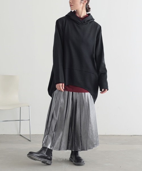 n'OrLABEL（ノアールレーベル）の「『ミニ裏毛コクーンパーカー』（パーカー・レディース・グレー/ブルー/ブラック・FREE）」の22枚目の写真