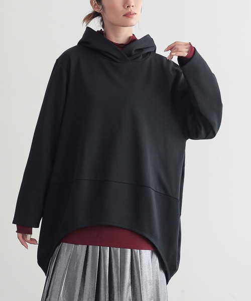 n'OrLABEL（ノアールレーベル）の「『ミニ裏毛コクーンパーカー』（パーカー・レディース・グレー/ブルー/ブラック・FREE）」の21枚目の写真