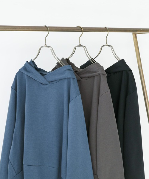 n'OrLABEL（ノアールレーベル）の「『ミニ裏毛コクーンパーカー』（パーカー・レディース・グレー/ブルー/ブラック・FREE）」の4枚目の写真
