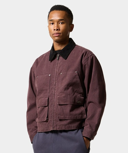 STRETCH LOGO CANVAS WORK JACKET（ブルゾン）｜HUF（ハフ）の