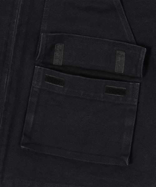 HUF(ハフ)の「STRETCH LOGO CANVAS WORK JACKET(ブルゾン・メンズ・ワインレッド/チャコールグレー・S/M/L/XL)」の11枚目の写真