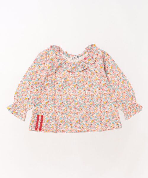 RAGMART（ラグマート）の「襟付き総柄長袖Ｔシャツ（Tシャツ/カットソー・キッズ・ブルー/レッド/イエロー・100cm/110cm/120cm/130cm）」の2枚目の写真